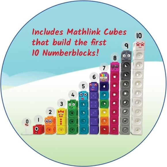 hand2mind MathLink Cubes Numberblocks 1-10 Activity Set, 30 Preschool Learning - Picture 2 of 6